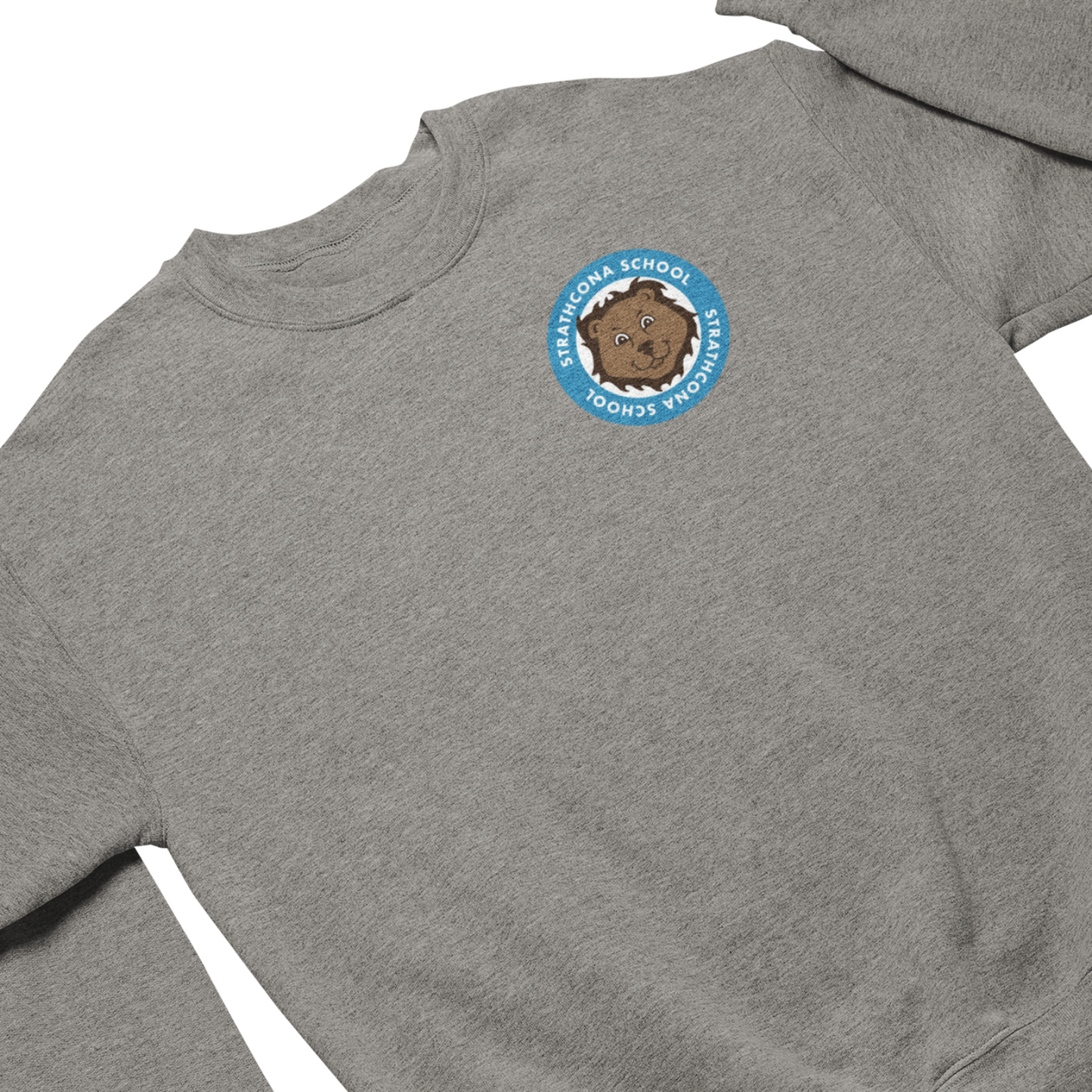 Strathcona School Crewneck Sweatshirt (Youth) | Athletic Grey