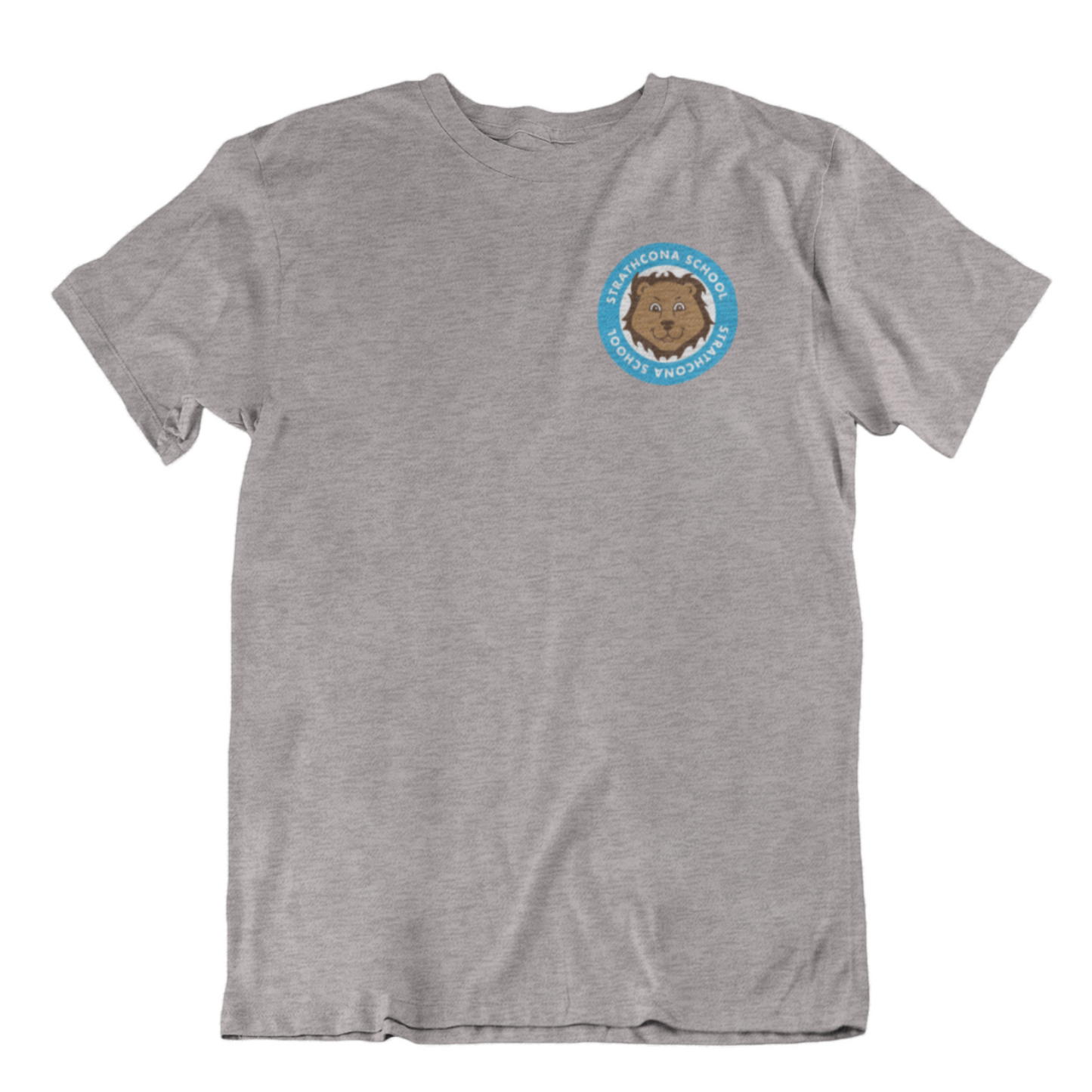 Strathcona School Tee (Youth) | Athletic Grey