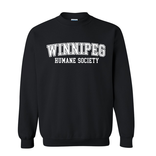 WHS Varsity Crewneck | White on Black