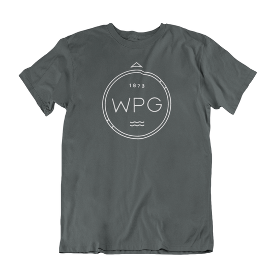 WPG Compass Tee | White on Charcoal