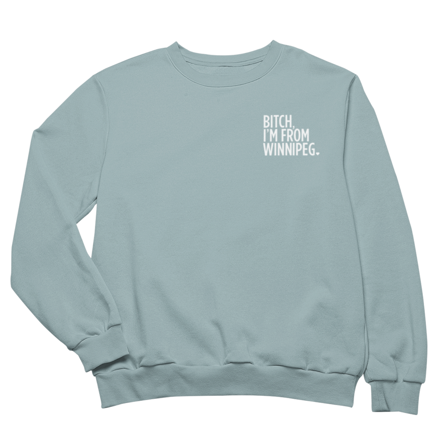 BIFW Crewneck | White on Sage