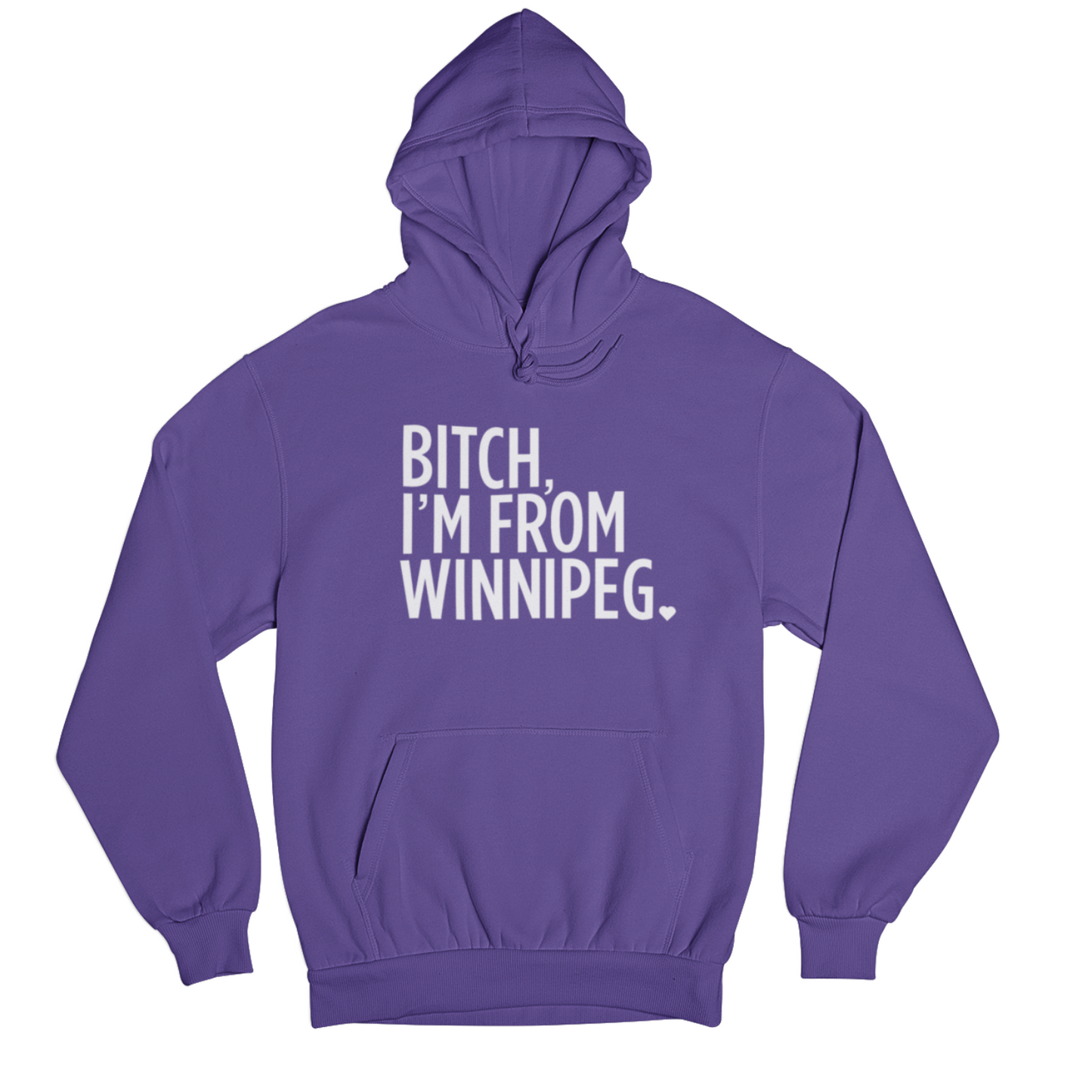 BIFW Hoodie | White on Purple