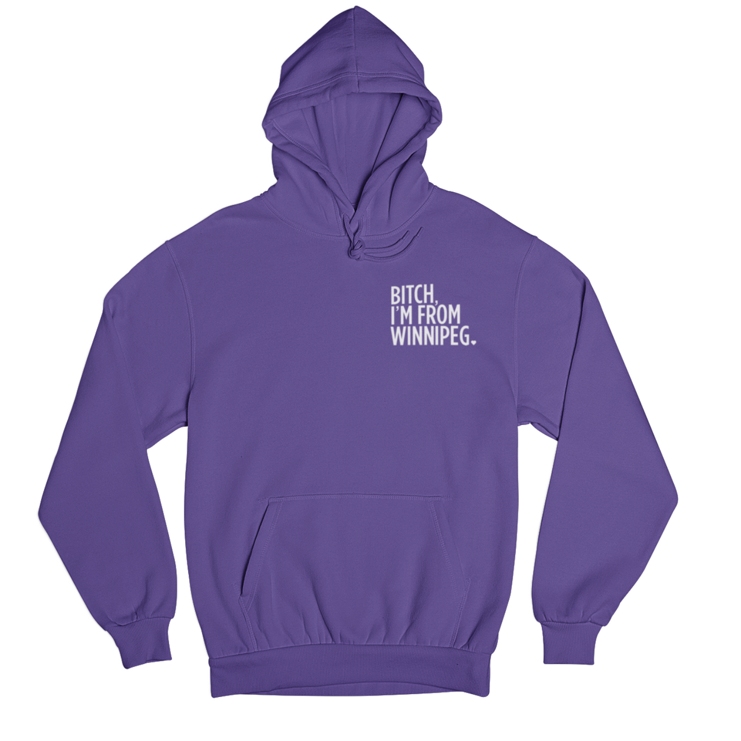 BIFW Hoodie | White on Purple